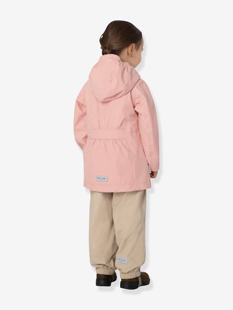 Veste mi-saison imperméable fille MATSILA bois de rose+jaune pastel 5 - vertbaudet enfant 