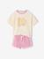 Ensemble T-shirt et short en éponge fille corail+lilas 7 - vertbaudet enfant 