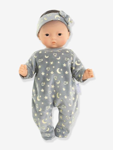 Pyjama brille dans la nuit & bandeau pour poupon gris 1 - vertbaudet enfant 
