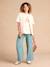 Pantalon de grossesse large gaze coton imprimé avec bandeau vert 2 - vertbaudet enfant 