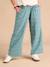 Pantalon de grossesse large gaze coton imprimé avec bandeau vert 3 - vertbaudet enfant 