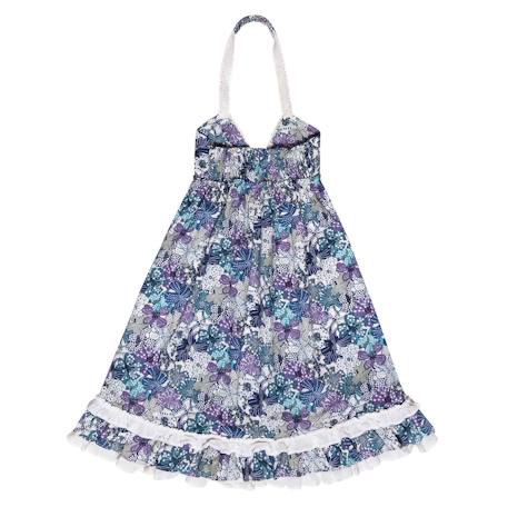 Robe cérémonie bohème  fleurie liberty   eugenie Violet lilas 4 - vertbaudet enfant 