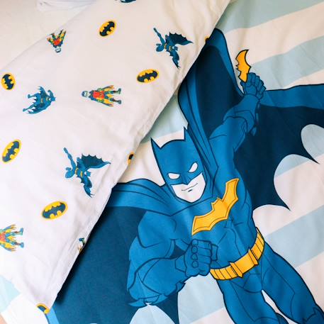 Parure de lit imprimée 100% coton, batman team Bleu 5 - vertbaudet enfant 