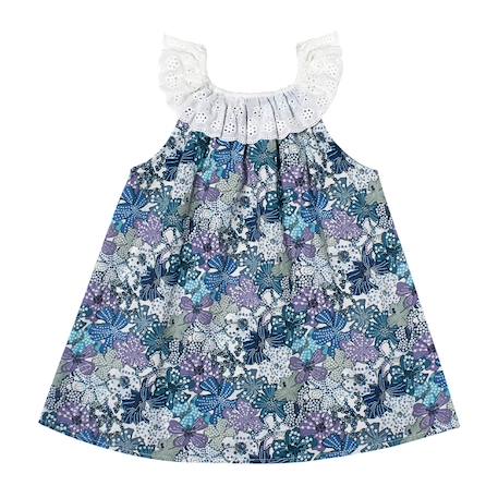Blouse liberty     et   col 2-en-1  aurore Bleu violet lilas 4 - vertbaudet enfant 
