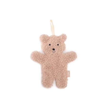 Doudou attache sucette teddy bear Ecru+Rose+Vert 6 - vertbaudet enfant 