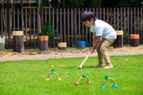 Jeu de croquet Beige 5 - vertbaudet enfant 