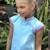 Robe  chinoise   avec col mao  annam Bleu turquoise fuchsia 5 - vertbaudet enfant 