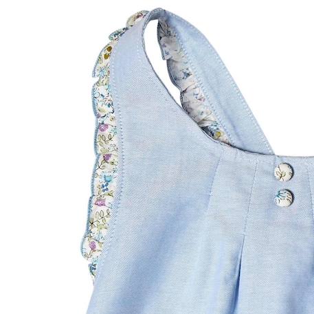 Robe cérémonie    liberty  anais Bleu pastel 5 - vertbaudet enfant 