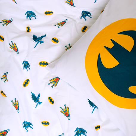 Parure de lit imprimée 100% coton, batman team Bleu 2 - vertbaudet enfant 