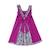Robe cérémonie fleurie    noeud amovible  anais Violet 4 - vertbaudet enfant 