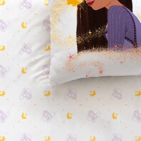 Parure de lit imprimée 100% coton, disney wish asha Blanc 2 - vertbaudet enfant 