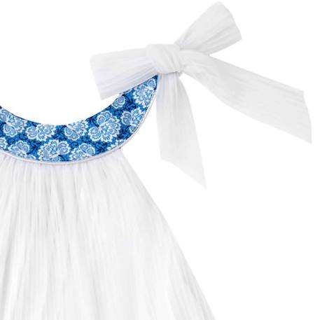 Robe de cortège   fleurie    alizee Blanc bleu floral 4 - vertbaudet enfant 