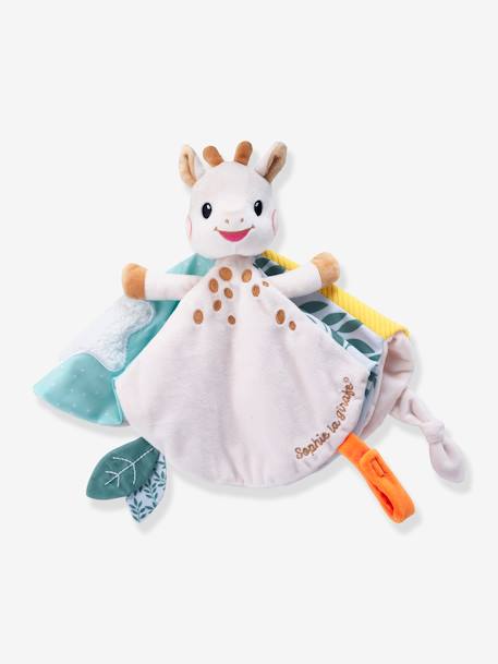 Doudou Sophie la girafe attache sucette VULLI beige 1 - vertbaudet enfant 