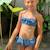 Maillot de bain  2 pièces  imprimé pingouin  swan Bleu roi 2 - vertbaudet enfant 