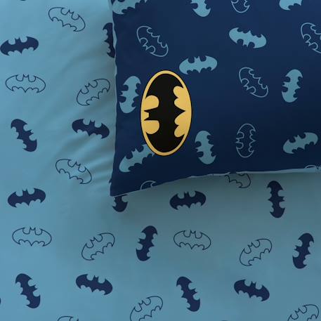Parure de lit imprimée 100% coton, batman iconic Bleu nuit 2 - vertbaudet enfant 