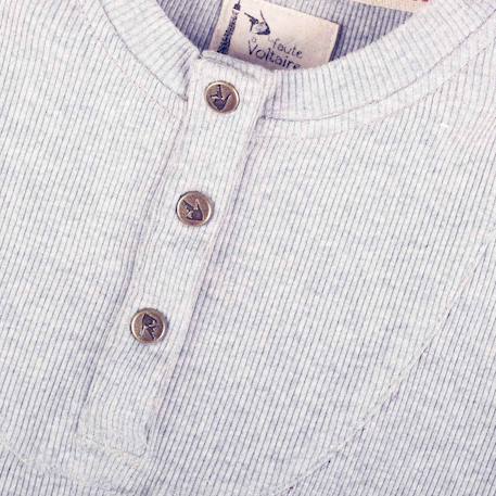 T-shirt henley    manches longues  augustin Gris souris 2 - vertbaudet enfant 