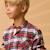 Chemise de noël  en flanelle tartan   rimbaud Rouge noir 2 - vertbaudet enfant 