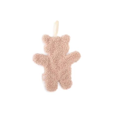 Doudou attache sucette teddy bear Ecru+Rose+Vert 7 - vertbaudet enfant 