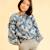 Blouse intersaison fleurie   liberty   col smocks  chimene Bleu lilas+Bleu roi+Marron beige+Orange+Rouge fleuri 1 - vertbaudet enfant 