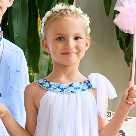 Robe D'été Fille Gymboree Imprimé Hawaïen Vert Et Blanc - Taille 10, Occasion Très Bon état