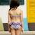 Maillot de bain  2 pièces liberty    swan Violet bleu 6 - vertbaudet enfant 