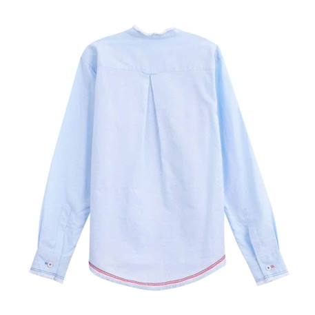 Chemise col mao      cérémonie  rimbaud Bleu ciel 6 - vertbaudet enfant 