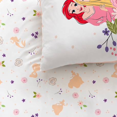 Parure de lit imprimée 100% coton, disney home princesse bal Blanc 2 - vertbaudet enfant 