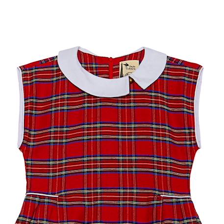 Robe carreaux tartan    edimbourgh Rouge vert 4 - vertbaudet enfant 