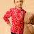 Blouse fleurie   avec col à volants  lili rose Rouge 5 - vertbaudet enfant 