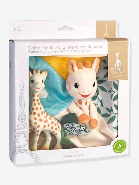 Coffret 2 en 1 sophie + doudou Sophie la girafe - VULLI multicolore 1 - vertbaudet enfant 