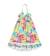 Robe de plage longue   jersey fleuri   eugenie Blanc fleuri multicolore 1 - vertbaudet enfant 