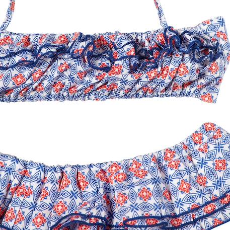 Maillot de bain 2 pièces       swan Bleu rouge 2 - vertbaudet enfant 