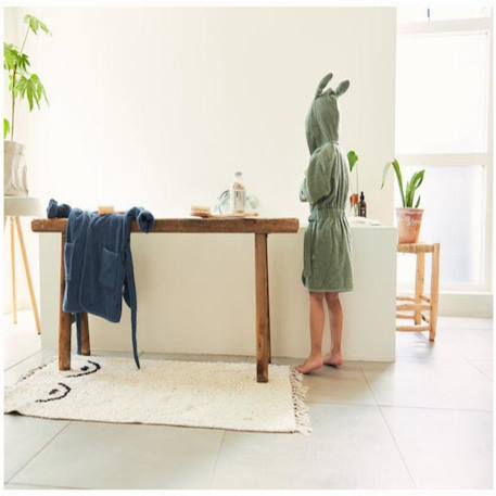 Peignoir enfant en coton Beige+Bleu+Caramel+Marron+Vert 30 - vertbaudet enfant 