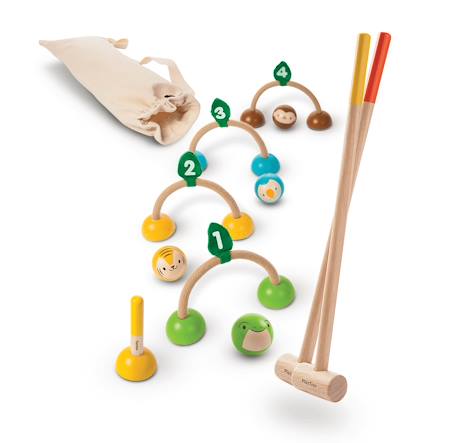 Jeu de croquet Beige 1 - vertbaudet enfant 