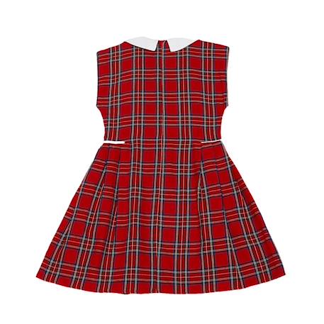 Robe carreaux tartan    edimbourgh Rouge vert 5 - vertbaudet enfant 
