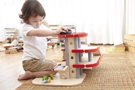 Garage parking en bois Rouge 2 - vertbaudet enfant 