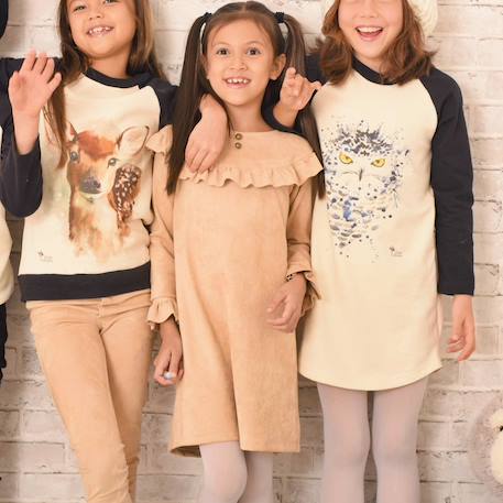 Robe costume indien  en suédine   squaw Beige 2 - vertbaudet enfant 