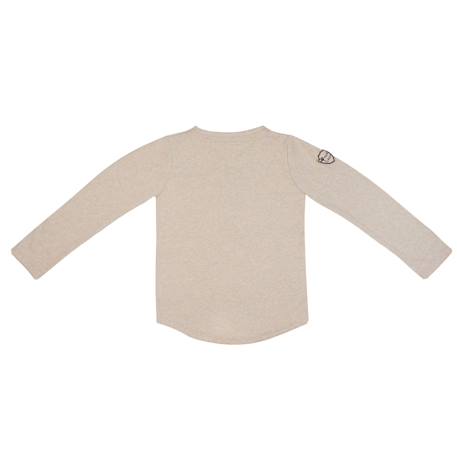 T-shirt manches longues  coton jersey   elvis Beige 4 - vertbaudet enfant 