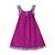 Robe cérémonie fleurie    noeud amovible  anais Violet 3 - vertbaudet enfant 
