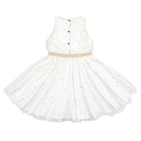 Robe de soirée   en tulle & paillettes   hepburn Blanche or 5 - vertbaudet enfant 