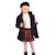 Cadeau noël   caban  + jupe plissée tartan   + col roulé Noir rouge beige 2 - vertbaudet enfant 