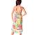 Robe de plage longue   jersey fleuri   eugenie Blanc fleuri multicolore 3 - vertbaudet enfant 