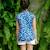 Blouse  chinoise  imprimé poissons koi  annam Bleu rouge 5 - vertbaudet enfant 