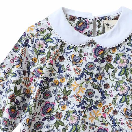 Blouse fleurie liberty  pour   col claudine Multicolore 2 - vertbaudet enfant 
