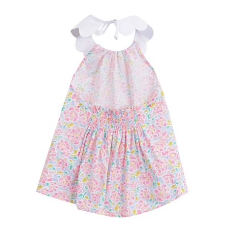 Blouse liberty     tulipe Rose bleu pastel 4 - vertbaudet enfant 