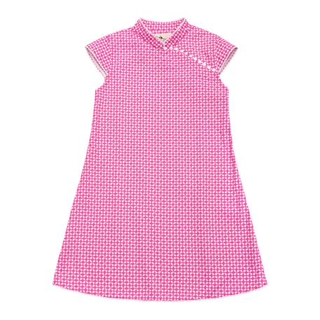 Robe chinoise   coton    annam Rose fuchsia 3 - vertbaudet enfant 