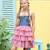 Robe salopette  vichy  à volants et bretelles  gigi Rose foncé bleu denim 2 - vertbaudet enfant 