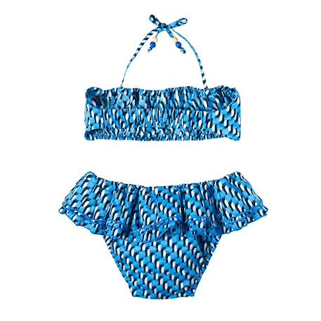 Maillot de bain  2 pièces  imprimé pingouin  swan Bleu roi 4 - vertbaudet enfant 