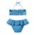Maillot de bain  2 pièces  imprimé pingouin  swan Bleu roi 4 - vertbaudet enfant 