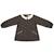 Blouse intersaison   carreaux  fils lurex   col claudine Gris anthracite or 3 - vertbaudet enfant 
